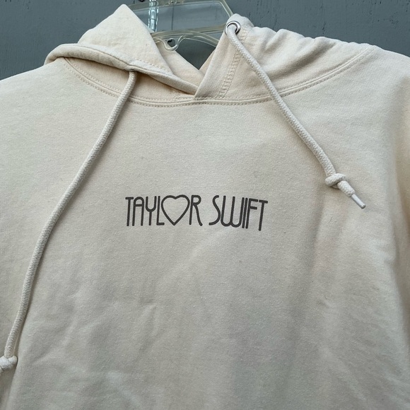 Taylor Swift The Eras Tour Cream Concert Festival Hoodie Pullover Size Small - Picture 6 of 11